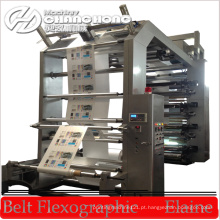 Máquina de impressão flexográfica de alta velocidade e 6 cores para tipografia